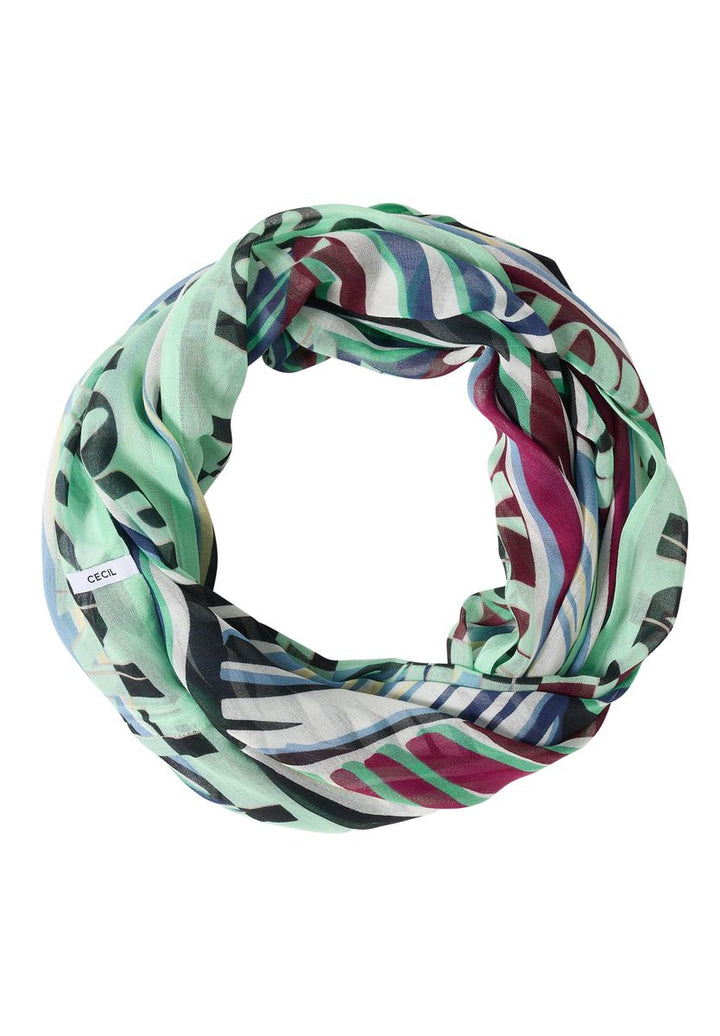 Loop-Schal mit grafischem Muster
