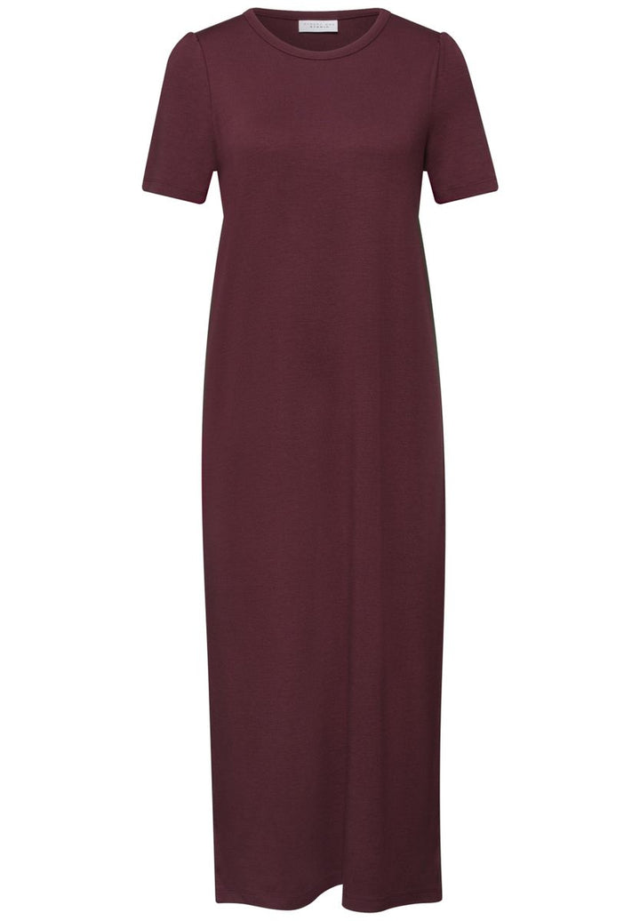 Midi-Kleid aus Jersey mit Puffärmeln
