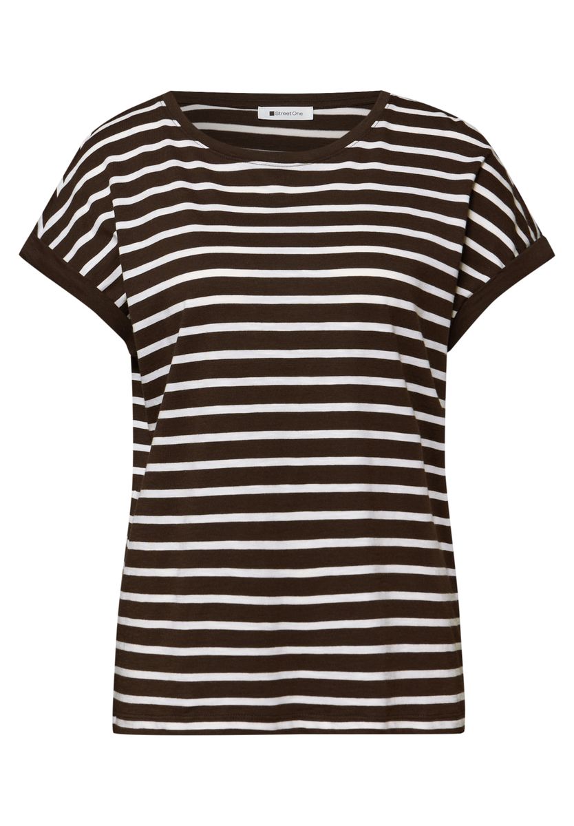Dropped Shoulder Shirt mit Streifen