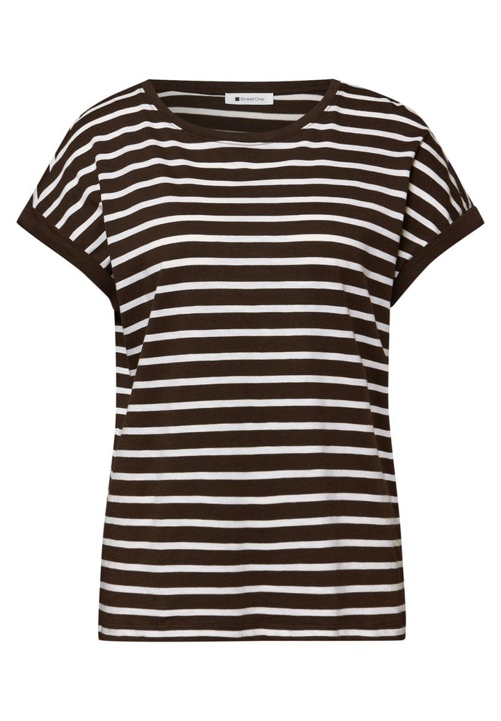 Dropped Shoulder Shirt mit Streifen