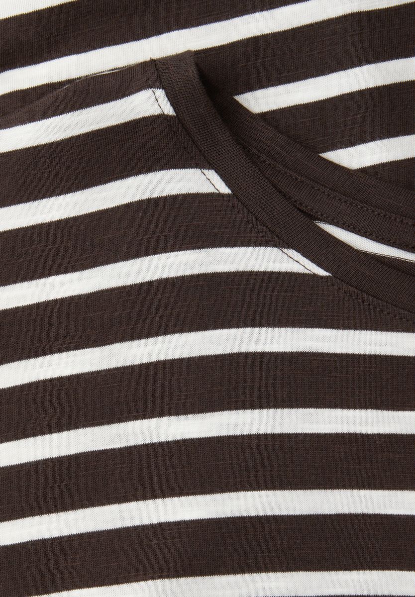 Dropped Shoulder Shirt mit Streifen