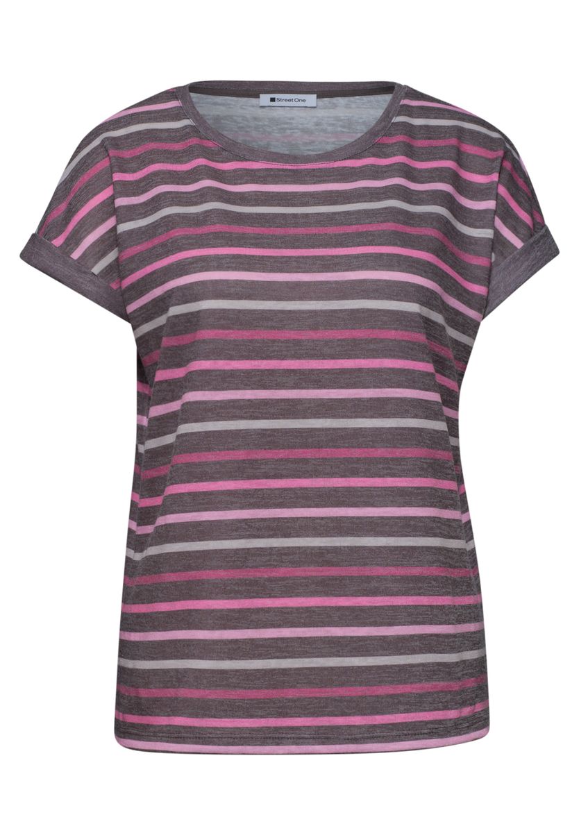Dropped Shoulder Shirt mit Streifen