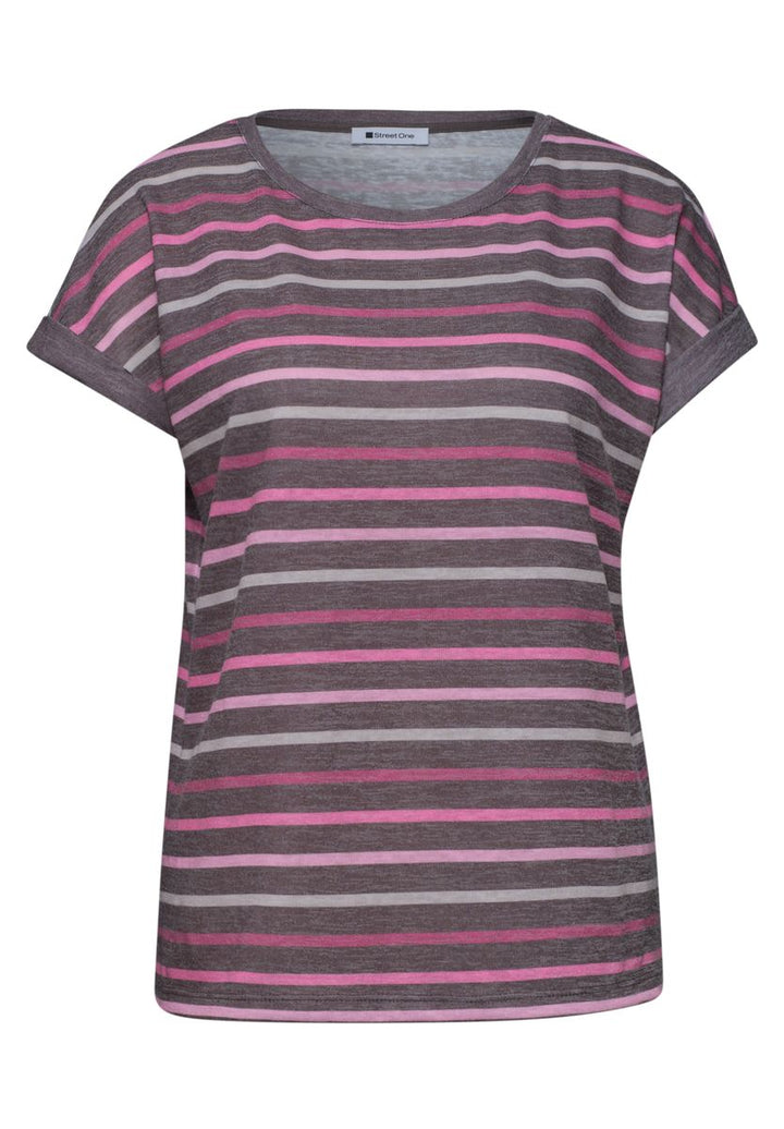 Dropped Shoulder Shirt mit Streifen
