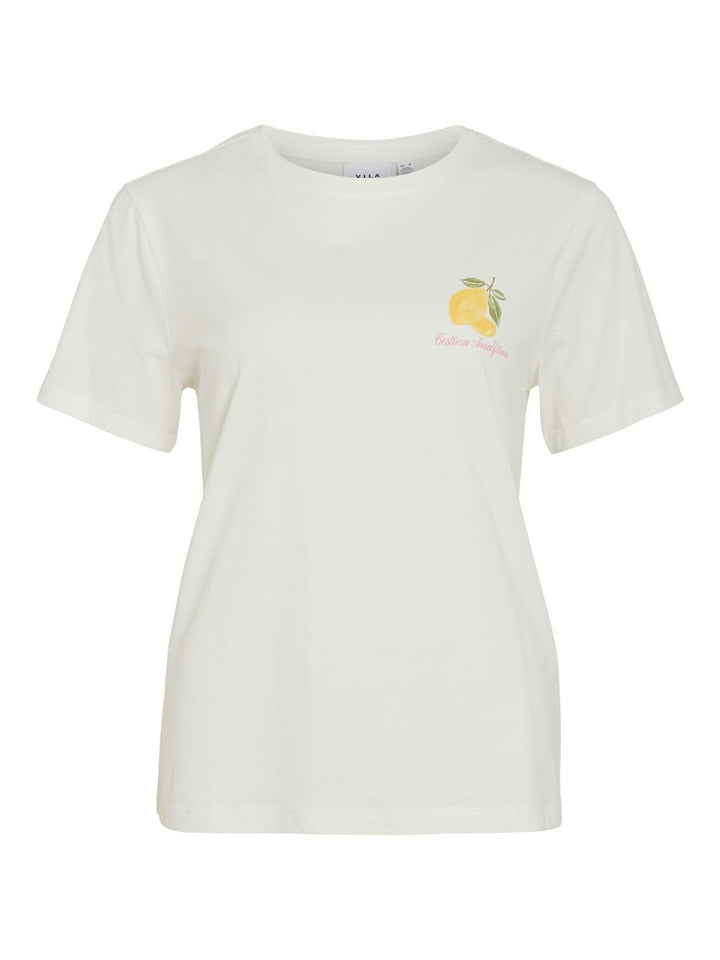 VISYBILLA O-NECK S/S LEMON TOP/PB