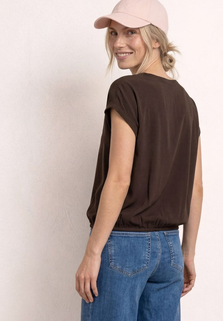 Dropped Shoulder Bluse mit Tapedetails