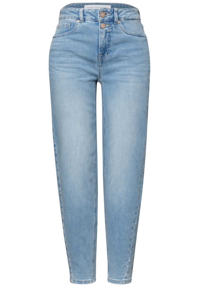 High Waist Barrel Leg Jeans im Loose Fit