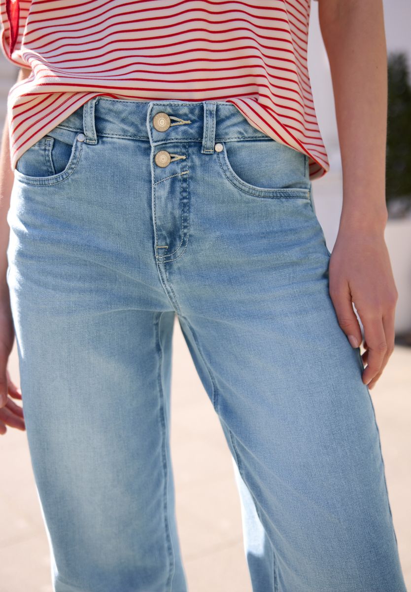High Waist Barrel Leg Jeans im Loose Fit
