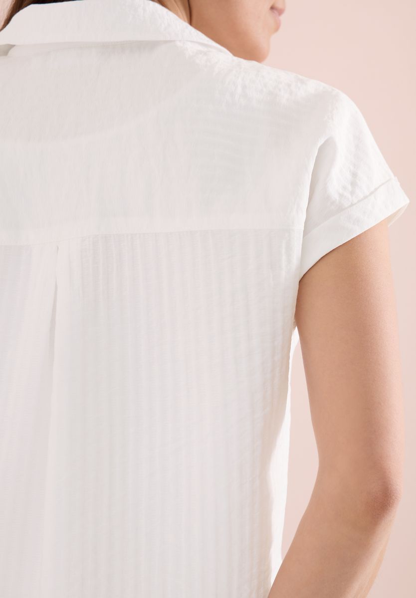 Dropped Shoulder Bluse mit Struktur