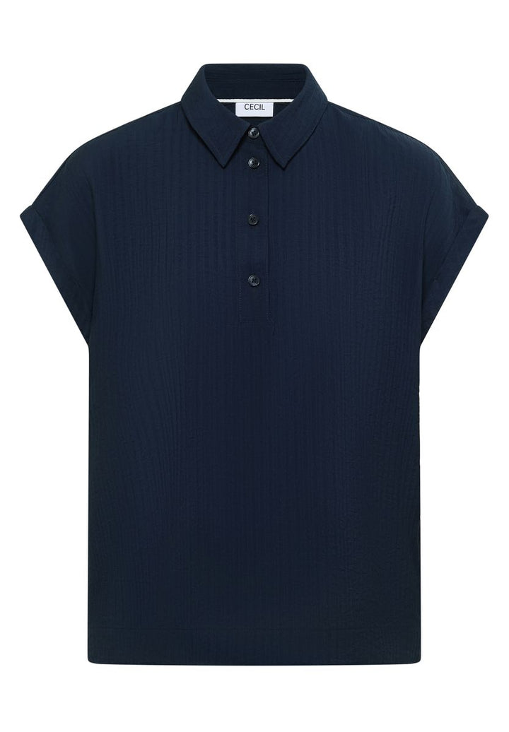 Dropped Shoulder Bluse mit Struktur