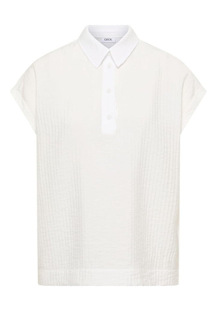 Dropped Shoulder Bluse mit Struktur
