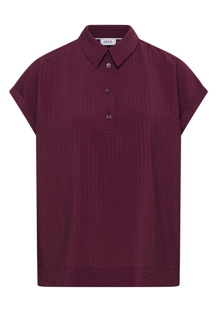 Dropped Shoulder Bluse mit Struktur