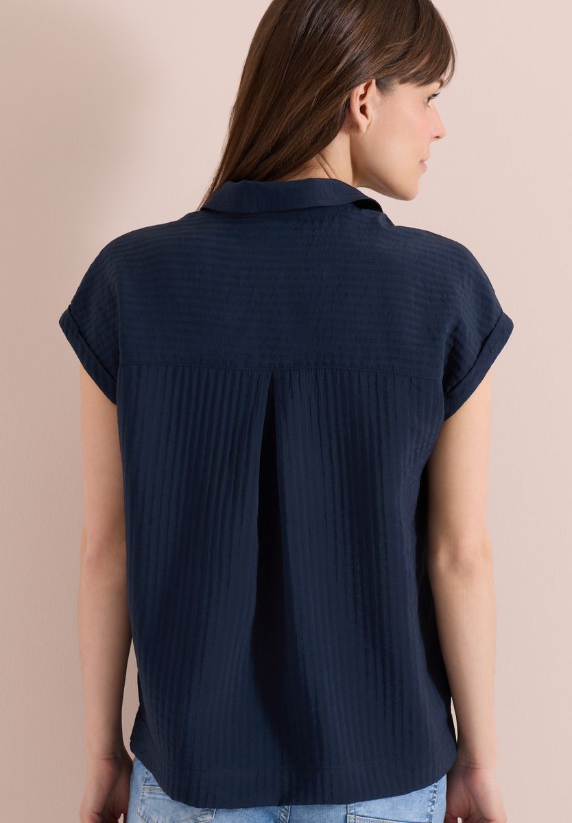 Dropped Shoulder Bluse mit Struktur