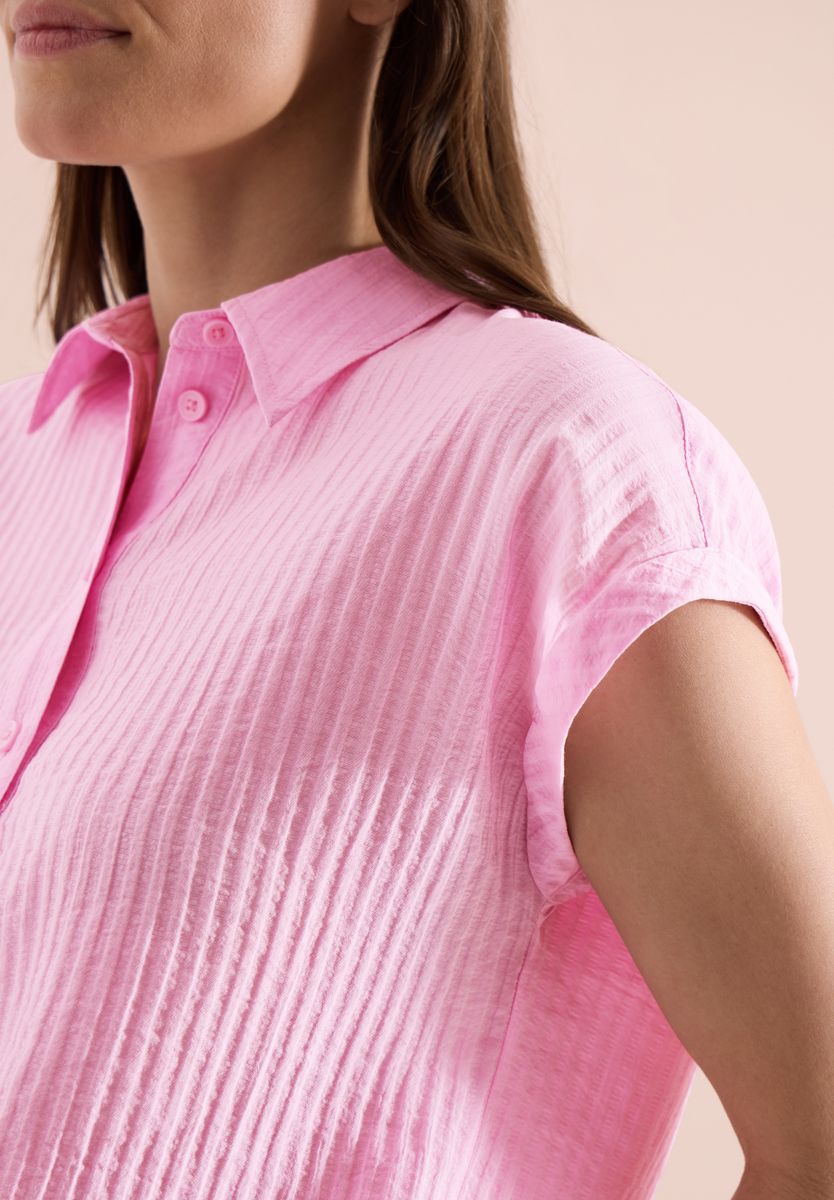 Dropped Shoulder Bluse mit Struktur