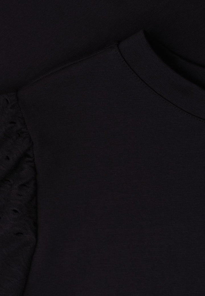 T-Shirt mit Rundhals und Spitzenärmeln