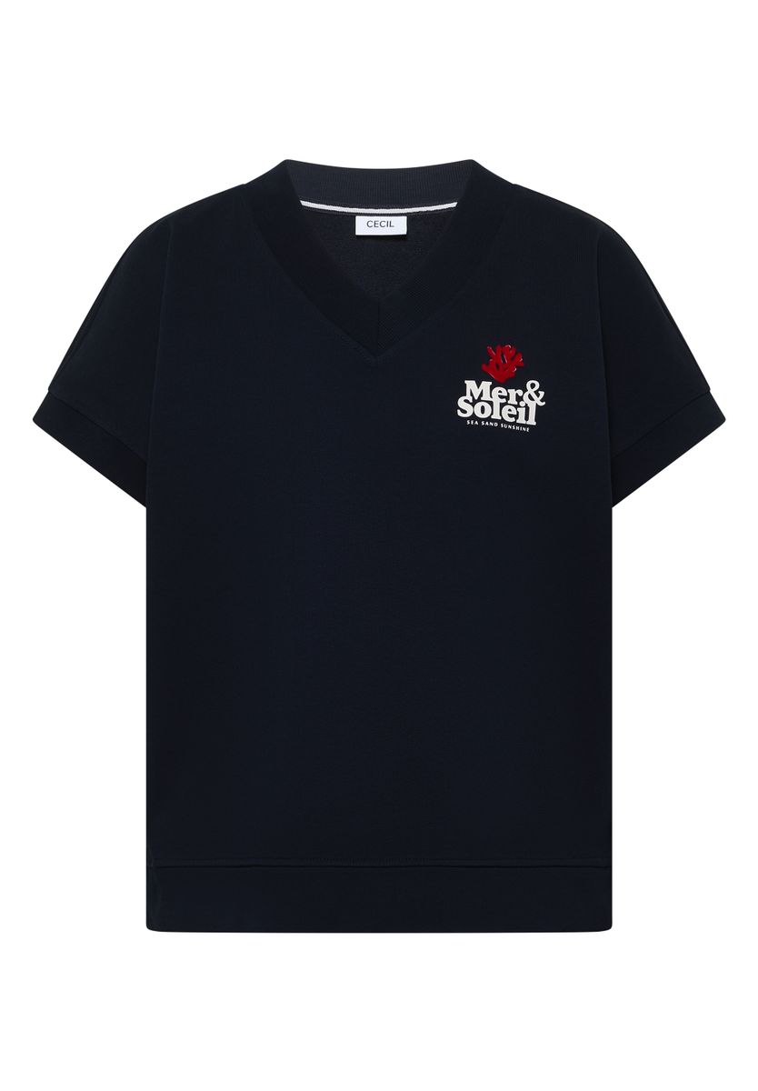 Kurzarm Sweatshirt mit Backprint