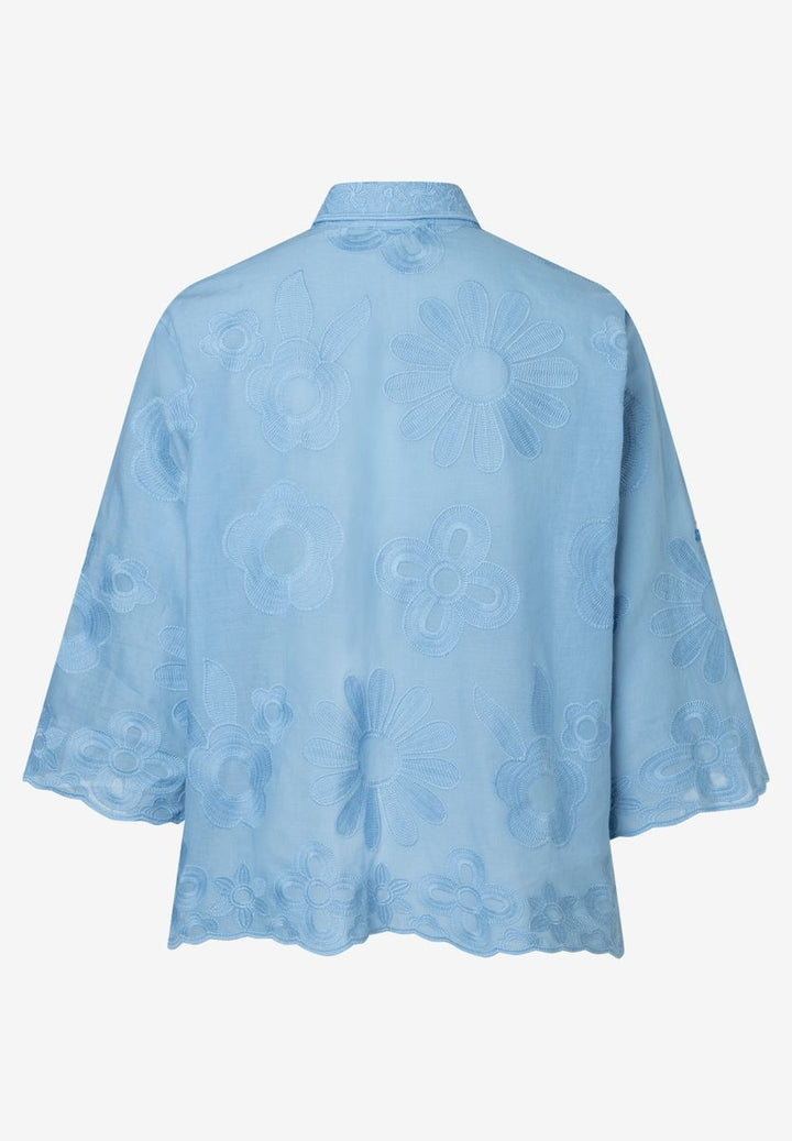 Bluse mit Bestickung