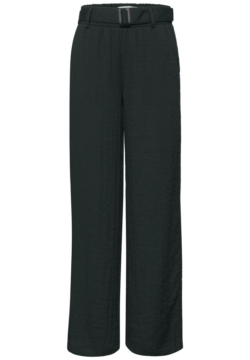 Wide Leg Hose mit Gürtel im Casual Fit