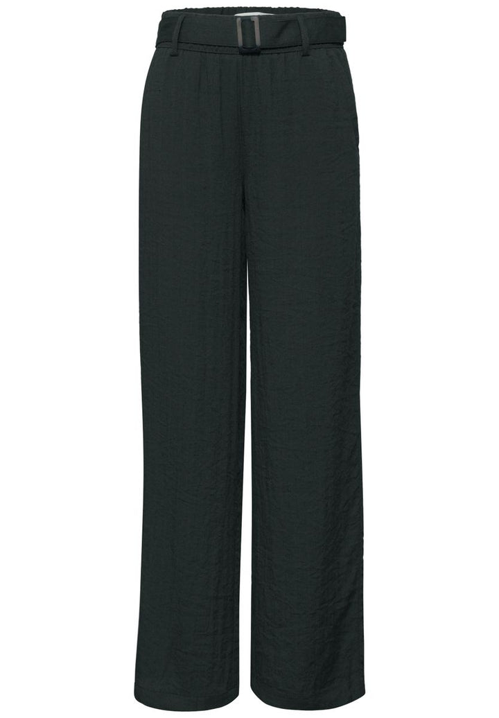 Wide Leg Hose mit Gürtel im Casual Fit