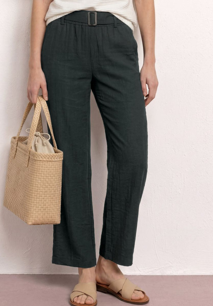 Wide Leg Hose mit Gürtel im Casual Fit