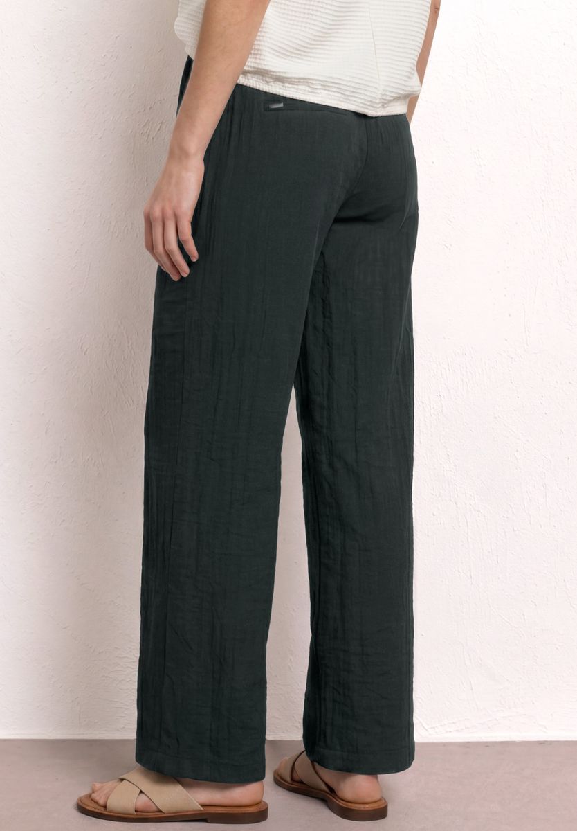 Wide Leg Hose mit Gürtel im Casual Fit