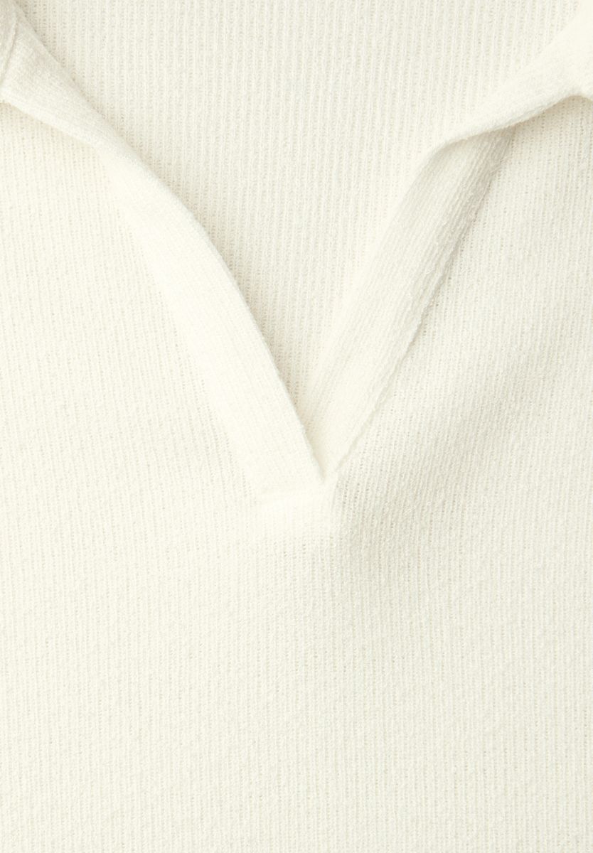 Kurzarm Poloshirt in Unifarbe