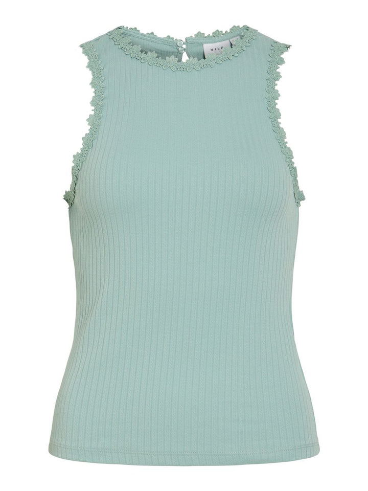 VIBABIA FLOWER O-NECK S/L TOP/1