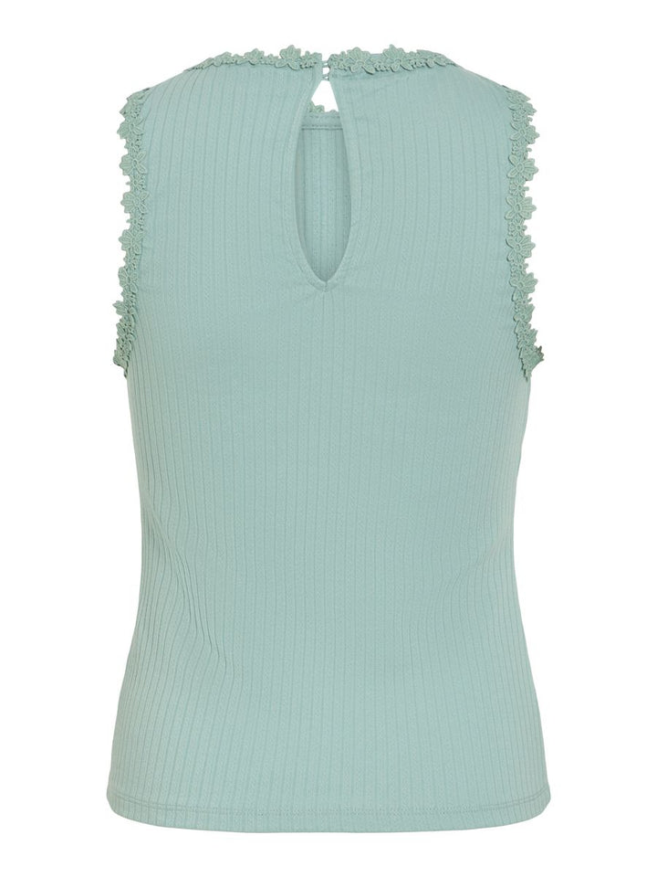 VIBABIA FLOWER O-NECK S/L TOP/1