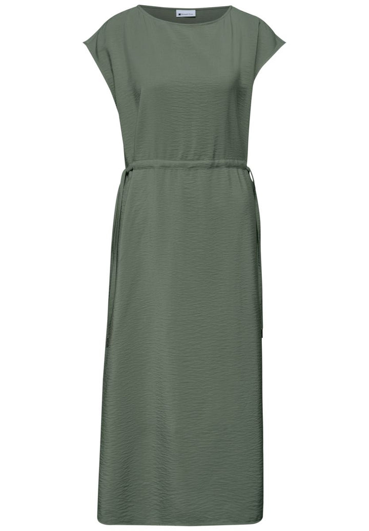 Midi-Kleid mit U-Boot-Ausschnitt