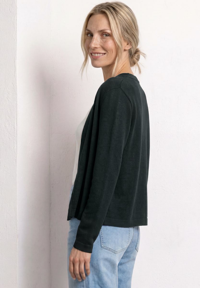 Langarm Jacke im Strick-Look