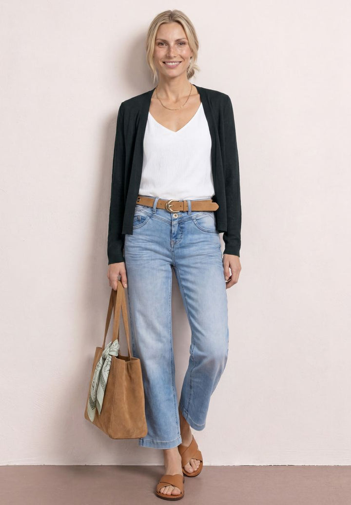 Langarm Jacke im Strick-Look