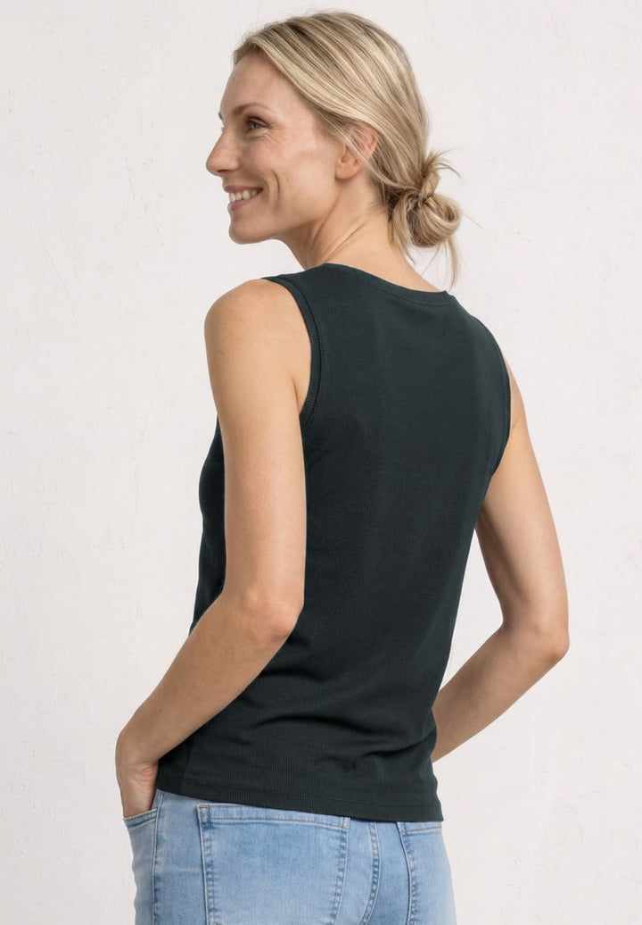 Top mit V-Neck und Crochet-Tape
