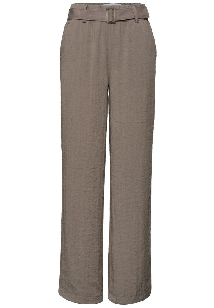 Wide Leg Hose mit Gürtel im Casual Fit