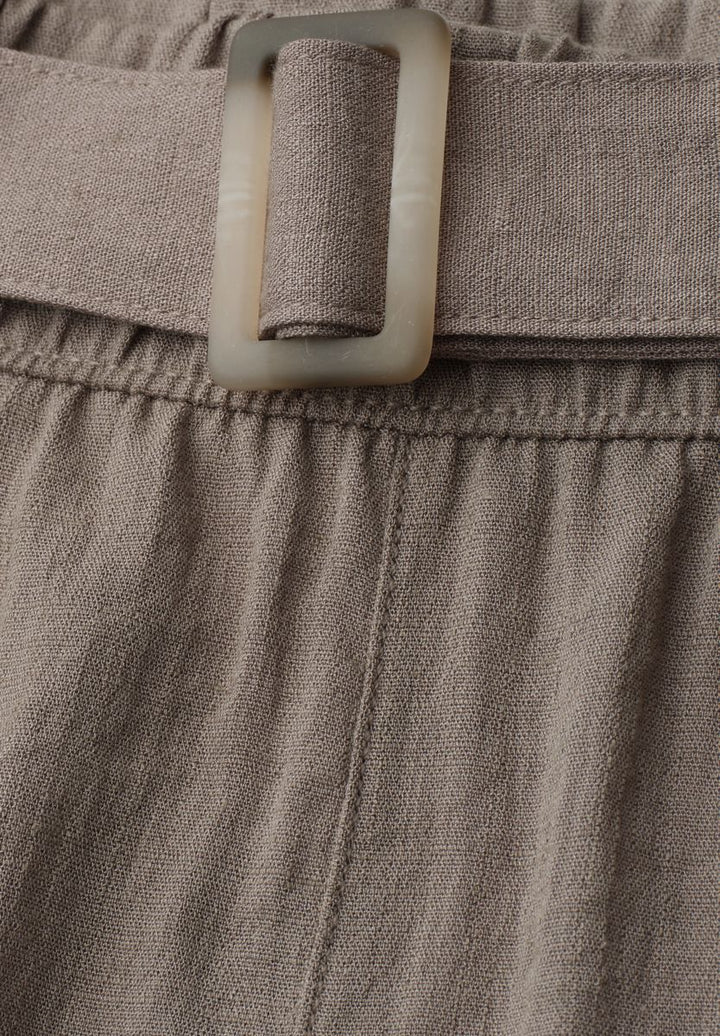Wide Leg Hose mit Gürtel im Casual Fit