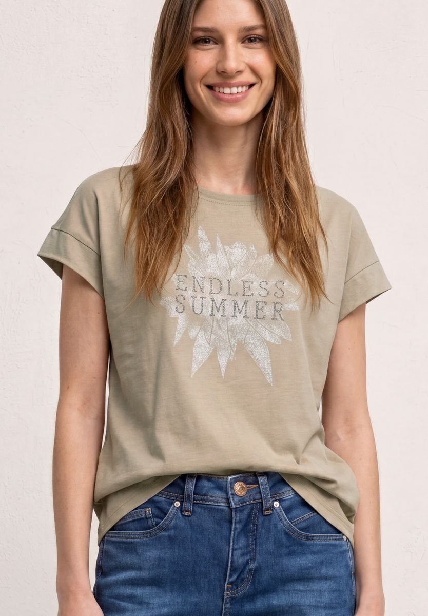 Dropped Shoulder Shirt mit Artwork