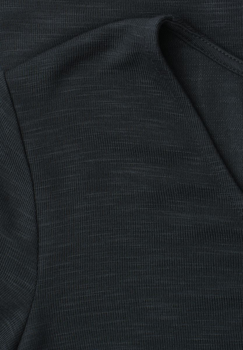 Kurzarm Shirt mit Knotendetail
