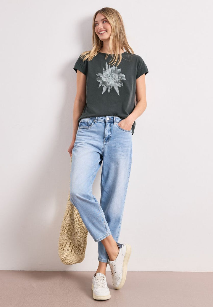 Dropped Shoulder Shirt mit Artwork