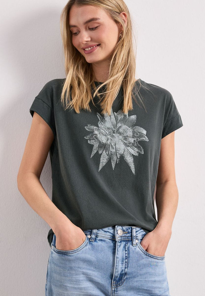 Dropped Shoulder Shirt mit Artwork
