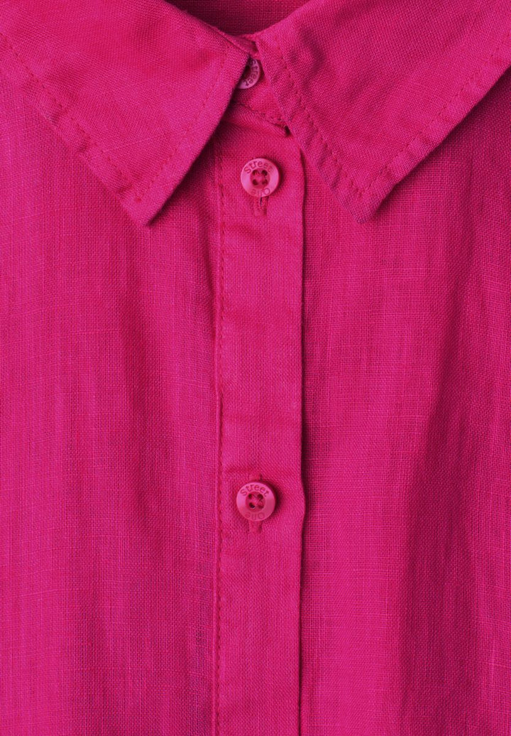 Dropped Shoulder Bluse aus Leinen