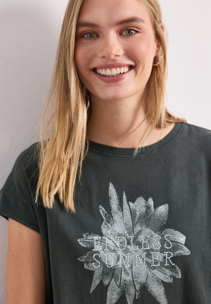 Dropped Shoulder Shirt mit Artwork