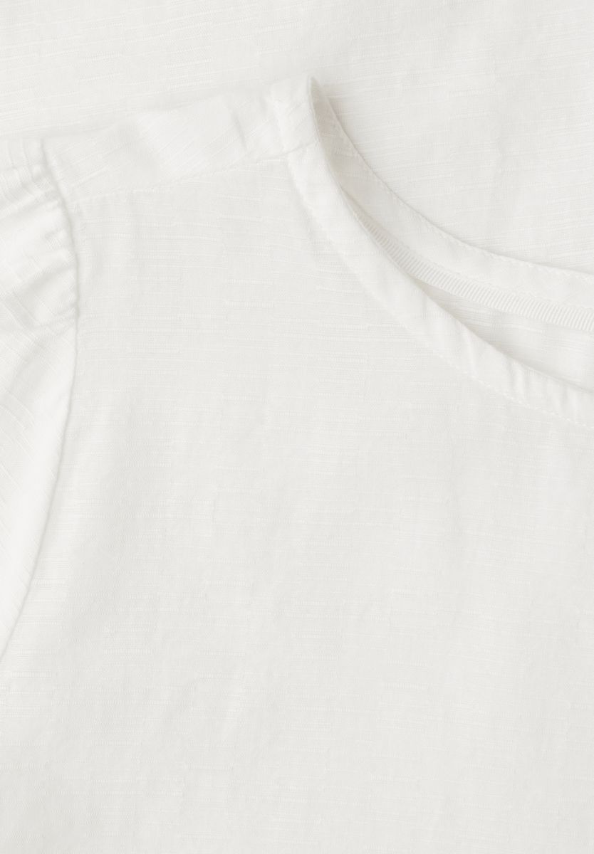 Blusenshirt mit Rundhals und Tape-Details