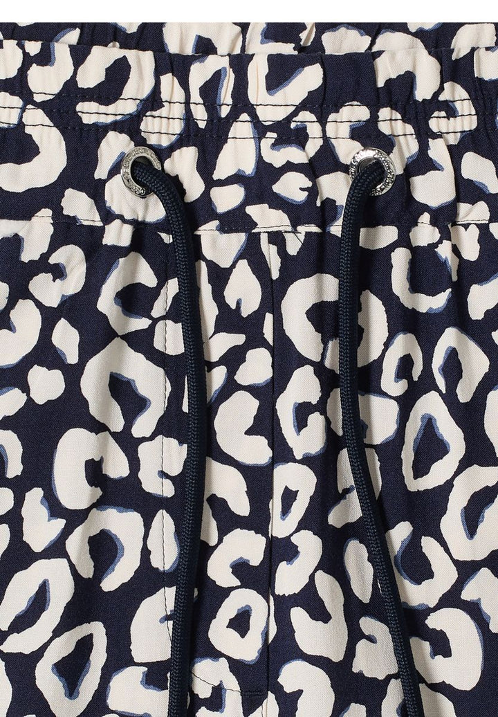 Wide Leg Hose im Loose Fit mit Leo-Print