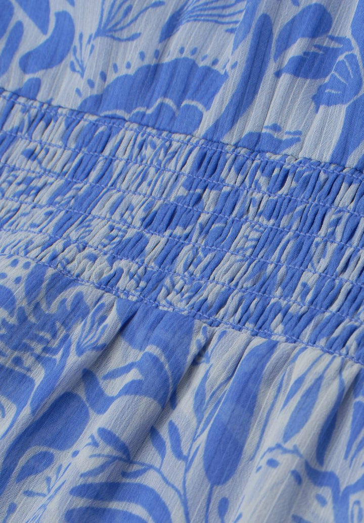Knielanges Kleid mit floralem Print