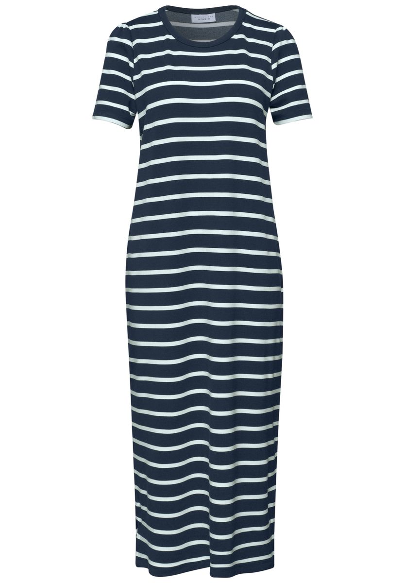 Midi-Kleid mit Raffung am Ärmel