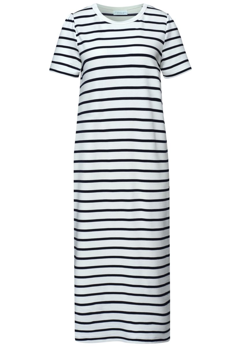 Midi-Kleid mit Raffung am Ärmel