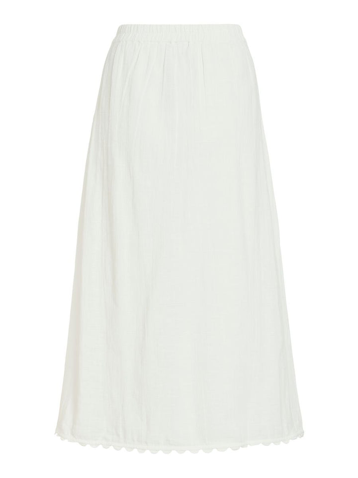 VIMINDY HW SCALLOP MIDI SKIRT