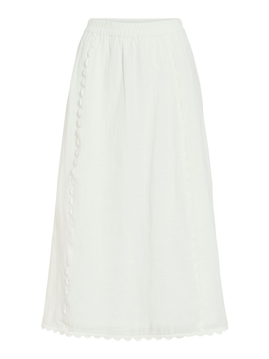 VIMINDY HW SCALLOP MIDI SKIRT