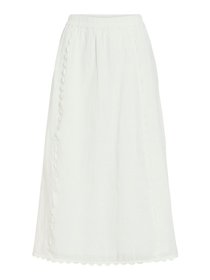 VIMINDY HW SCALLOP MIDI SKIRT