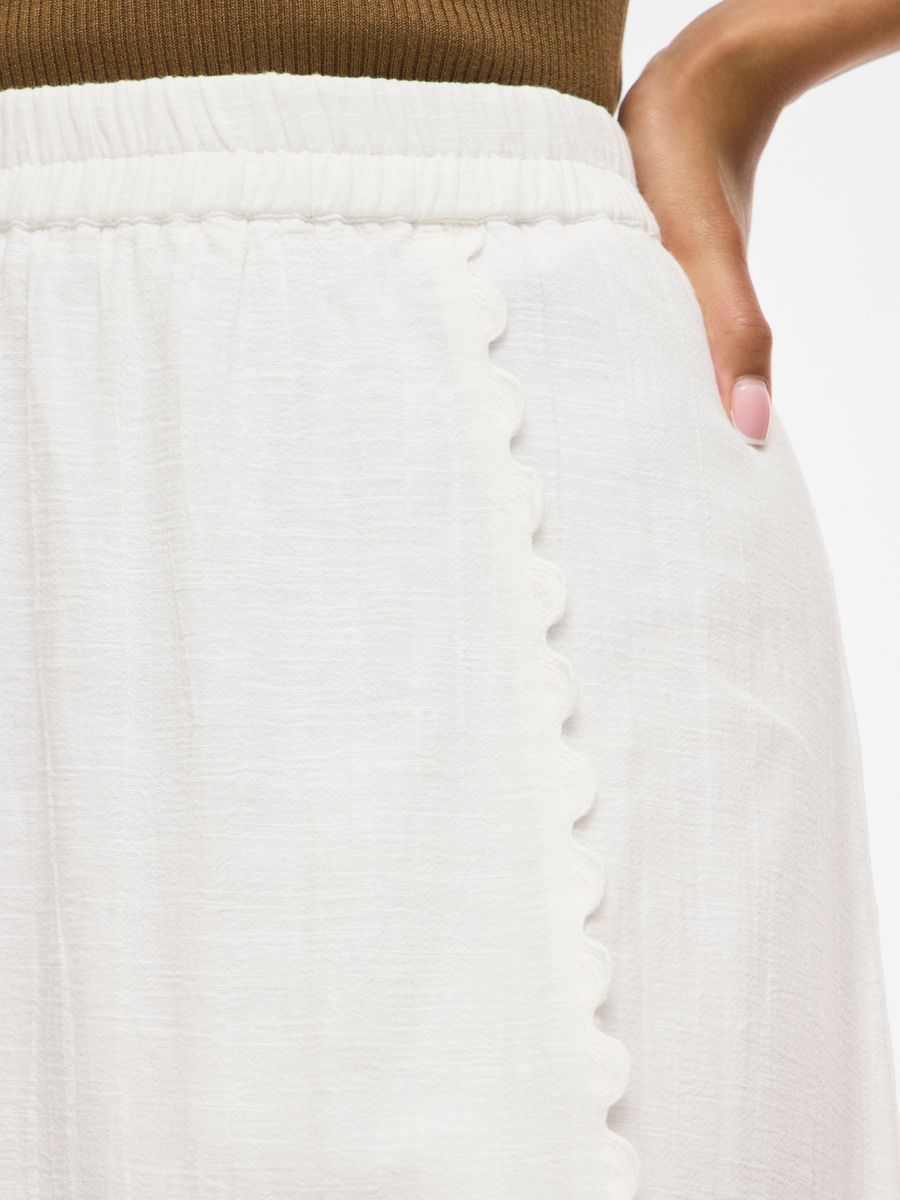 VIMINDY HW SCALLOP MIDI SKIRT