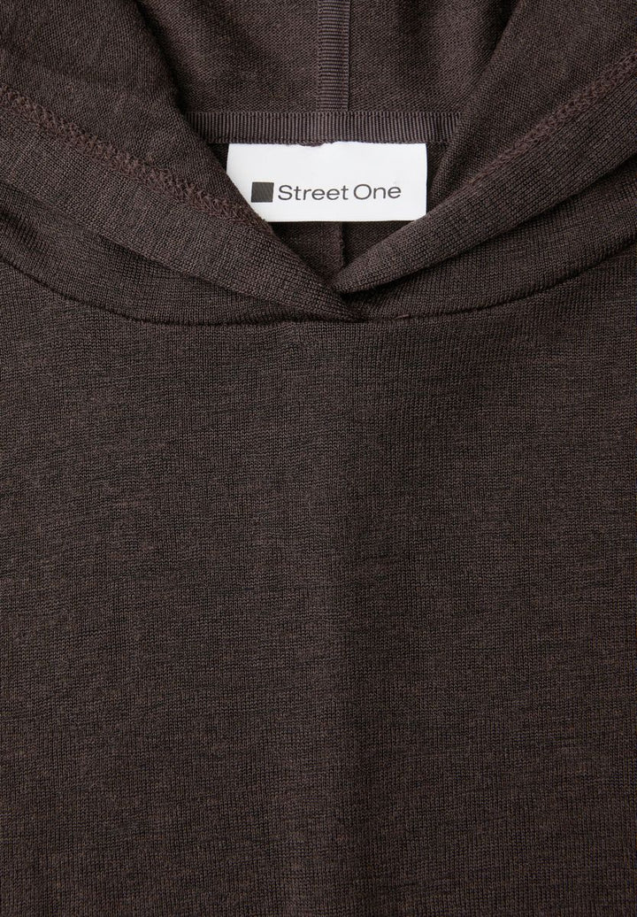 Kurzarm Shirt mit Kapuze und Tunnelzug