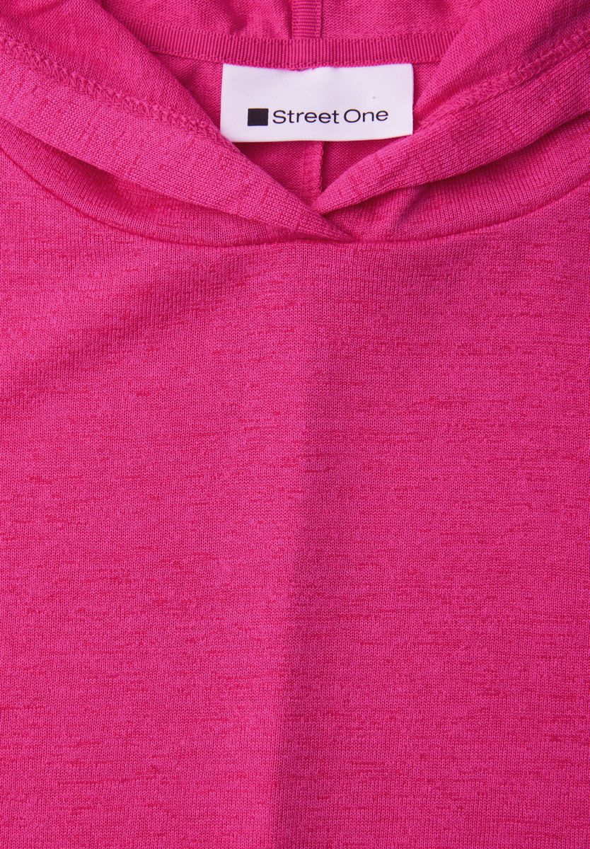 Kurzarm Shirt mit Kapuze und Tunnelzug